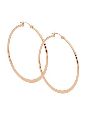 Large Hoop Earrings in Rose Gold Stainless Steel
