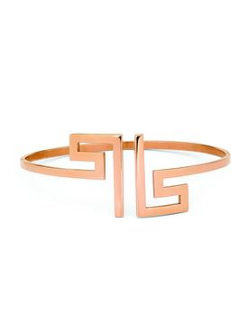 Fortune Rose Gold Bangle in Stainless Steel