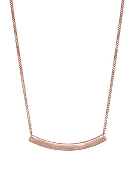 Rose Gold Willow Organic 'Live Your Dream' Bar Pendant