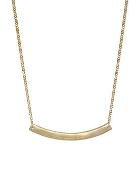 Soft Gold Willow Organic 'Live Your Dream' Bar Pendant