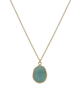 Gold Oval Stone of of Truth and Honor Necklace