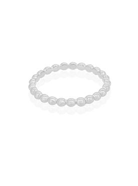Elise Minimalist Ball Stacking Ring in Silver