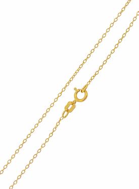 Dakota Simple Cable Necklace Chain in Gold