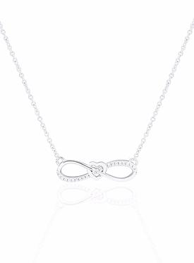 Shelby Infinity Sweet Love Necklace in Silver
