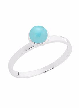 Turquoise Stacking Ring in Sterling Silver