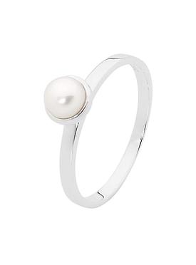 Pearl Stacking Ring in Sterling Silver