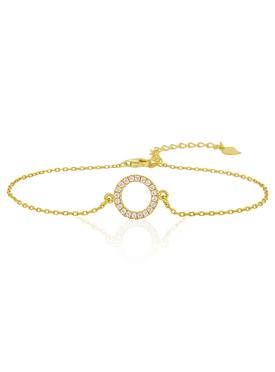 Savannah CZ Circle Bracelet in Gold