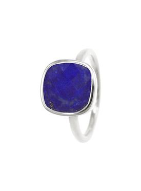Indie Lapis Lazuli Gemstone Ring in Silver