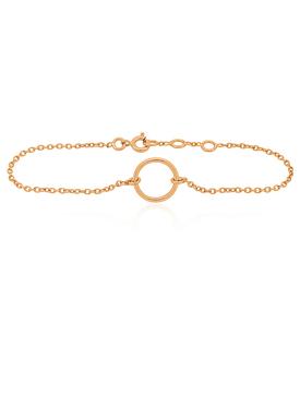Hope Circle Bracelet in Rose Gold