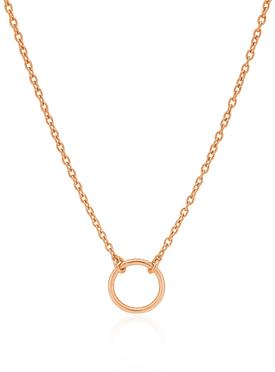 Hope Circle Necklace in Rose Gold
