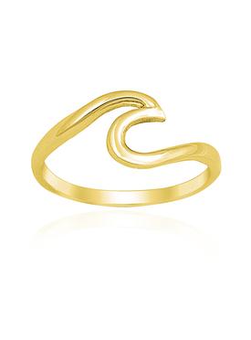 Mariana Wave Ring in Gold