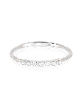Selena Stacking Ring in Silver
