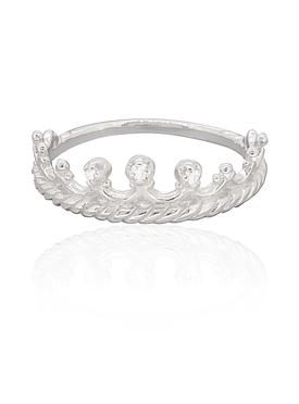 Tiara Cz Stacking Ring in Silver