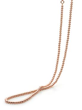 Elise Ball Necklace in 14ct Rolled Rose Gold