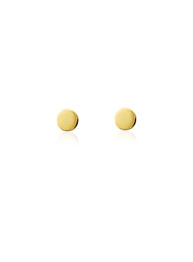 Dakota Simple Disc Stud Earrings in Gold