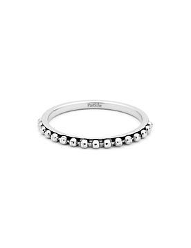 Pastiche Ball Stacking Ring in Silver