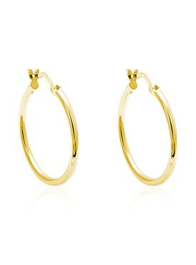Dakota Simple Hoop Earrings in Gold