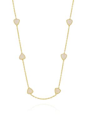 Gemstone Harper Moonstone  Necklace in Gold