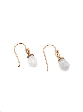 Bella Moonstone Earrings in Rose Gold