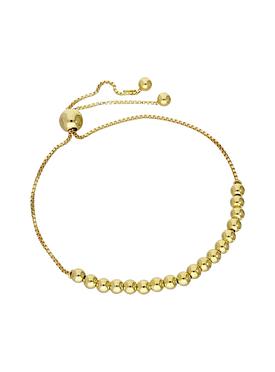 Elise Ball Lariat Bracelet in Gold