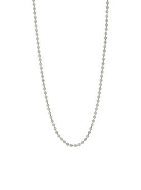 Elise Ball Beaded Necklace in Silver