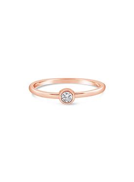 Selena Solitaire Ring in Rose Gold