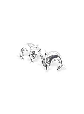 Michaela Dolphin Stud Earrings in Sterling Silver